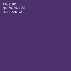 #4C316D - Bossanova Color Image