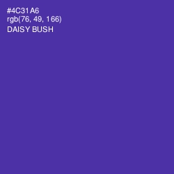 #4C31A6 - Daisy Bush Color Image