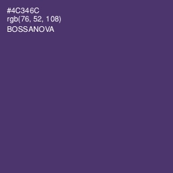 #4C346C - Bossanova Color Image