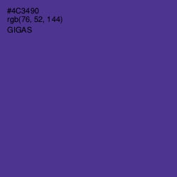 #4C3490 - Gigas Color Image