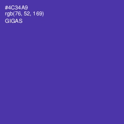 #4C34A9 - Gigas Color Image