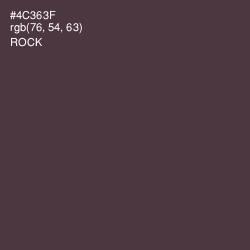 #4C363F - Rock Color Image