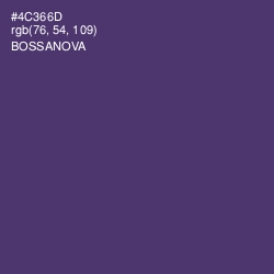 #4C366D - Bossanova Color Image