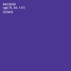 #4C3693 - Gigas Color Image