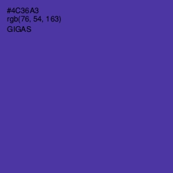 #4C36A3 - Gigas Color Image