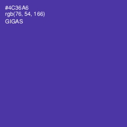 #4C36A6 - Gigas Color Image