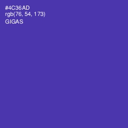 #4C36AD - Gigas Color Image
