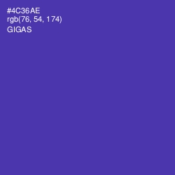 #4C36AE - Gigas Color Image