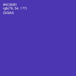 #4C36B1 - Gigas Color Image