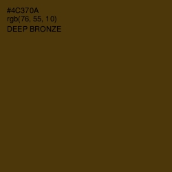 #4C370A - Deep Bronze Color Image