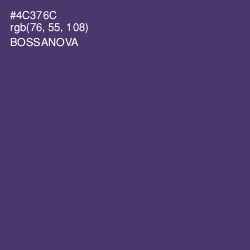 #4C376C - Bossanova Color Image