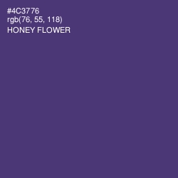 #4C3776 - Honey Flower Color Image