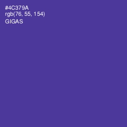 #4C379A - Gigas Color Image