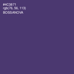 #4C3871 - Bossanova Color Image