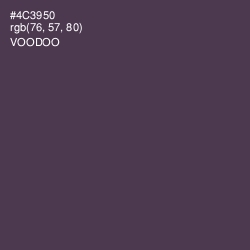 #4C3950 - Voodoo Color Image