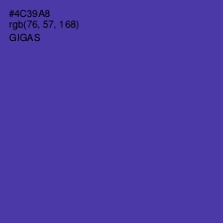 #4C39A8 - Gigas Color Image