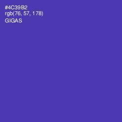 #4C39B2 - Gigas Color Image