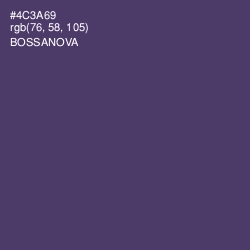 #4C3A69 - Bossanova Color Image