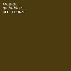 #4C3B0E - Deep Bronze Color Image