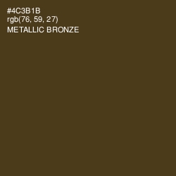 #4C3B1B - Metallic Bronze Color Image