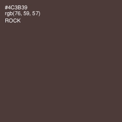 #4C3B39 - Rock Color Image