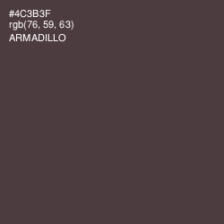 #4C3B3F - Armadillo Color Image