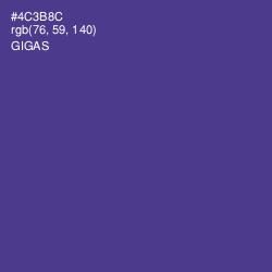 #4C3B8C - Gigas Color Image