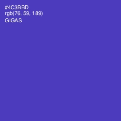 #4C3BBD - Gigas Color Image