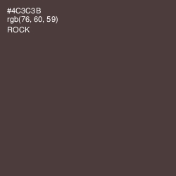 #4C3C3B - Rock Color Image