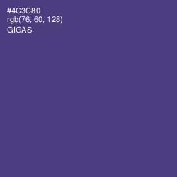 #4C3C80 - Gigas Color Image