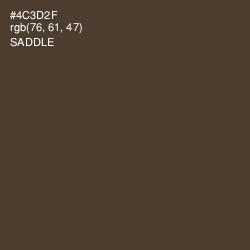 #4C3D2F - Saddle Color Image