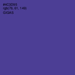 #4C3D95 - Gigas Color Image
