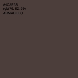 #4C3E3B - Armadillo Color Image