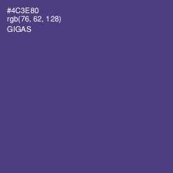 #4C3E80 - Gigas Color Image