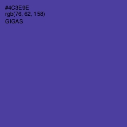 #4C3E9E - Gigas Color Image