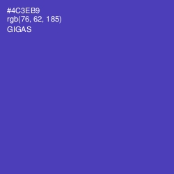 #4C3EB9 - Gigas Color Image