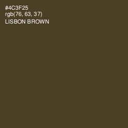 #4C3F25 - Lisbon Brown Color Image