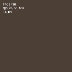 #4C3F36 - Taupe Color Image