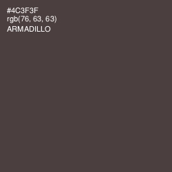 #4C3F3F - Armadillo Color Image