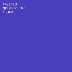 #4C3FBD - Gigas Color Image