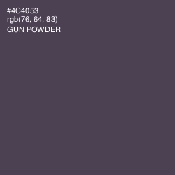 #4C4053 - Gun Powder Color Image