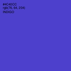 #4C40CC - Indigo Color Image