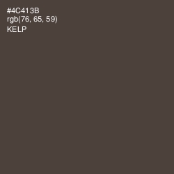 #4C413B - Kelp Color Image