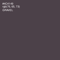 #4C4149 - Gravel Color Image