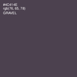 #4C414E - Gravel Color Image