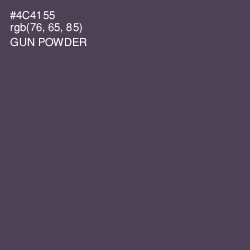 #4C4155 - Gun Powder Color Image