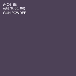 #4C4156 - Gun Powder Color Image