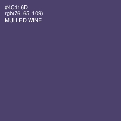 #4C416D - Mulled Wine Color Image