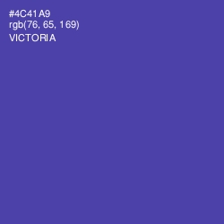 #4C41A9 - Victoria Color Image