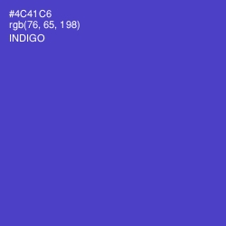 #4C41C6 - Indigo Color Image